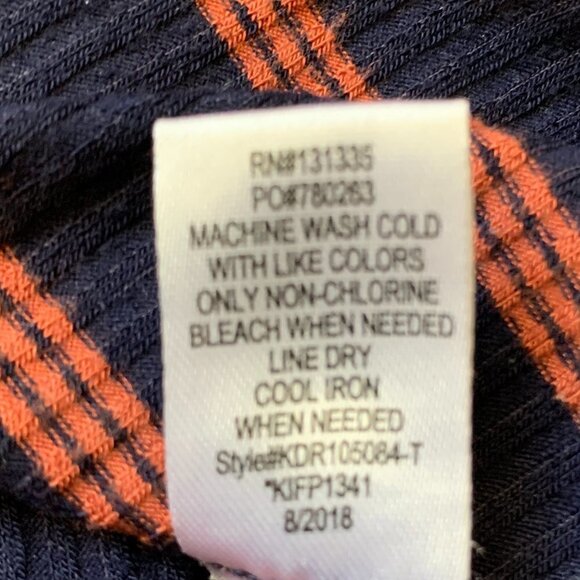 Social Gypsy Striped Cutout Tie Waist Dress S Navy Blue & Coral Red #24J - Picture 10 of 10